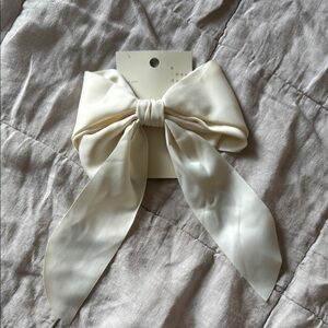 a new day Cream Satin Hair Bow